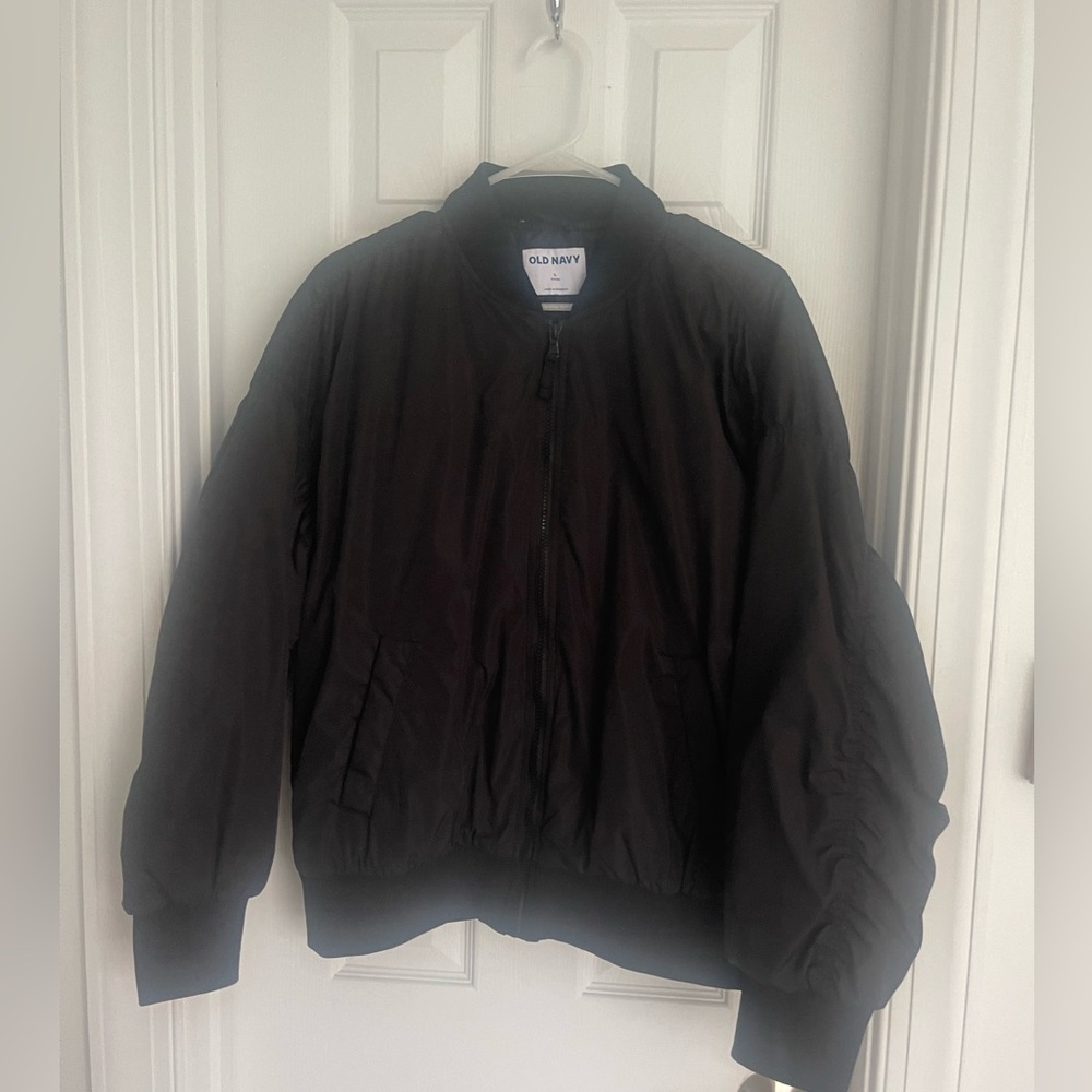 Old Navy Bomber Jacket- L Black